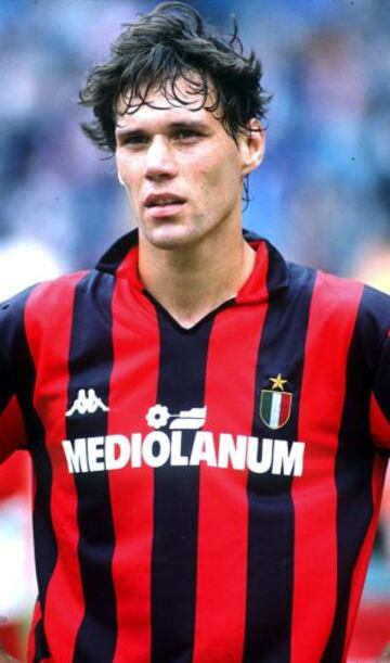 Marco Van Basten, delantero referente y figura del Milan desde 1988 a 1995. Marcó 125 goles.