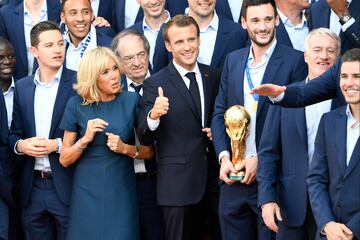 Recepción del Presidente francés, Emmanuel Macron.