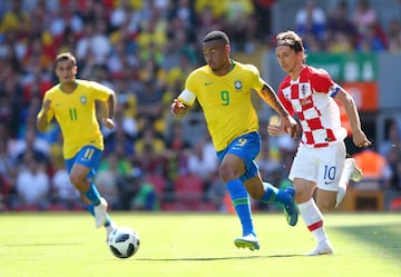 Brazil 2-0 Croatia: friendly - in pictures