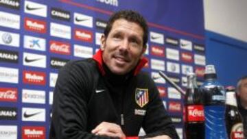 Simeone, en rueda de prensa.