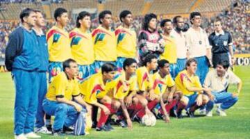 La indumentaria con que jugó Ecuador en la Copa del 1993.