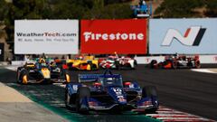 Álex Palou lidera la carrera de la IndyCar en Laguna Seca.