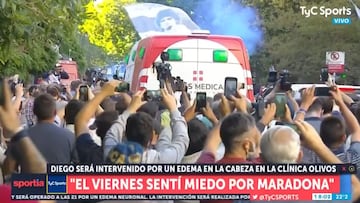 El traslado a Maradona al hospital: véanlo y entenderán por qué el 10 no es normal