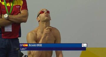 Richard Oribe, en la final de los 50 metros libres este sábado en Funchal.