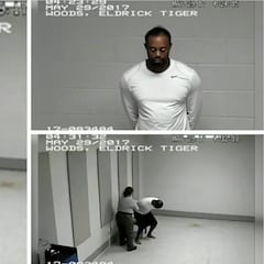 El peor estado de Tiger Woods: nuevas imágenes de su detención