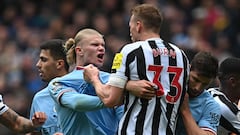 El rifirrafe de Haaland con Dan Burn