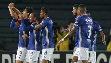 Millonarios celebra el triunfo ante Unión Magdalena