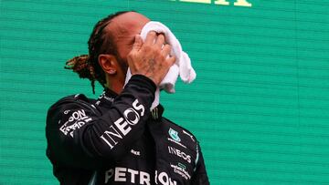 Hamilton sufre las secuelas del COVID: "Todavía es una batalla"