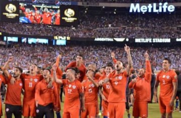 Así festejó la Roja su título Centenario