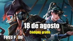 Códigos Free Fire de hoy 18 de agosto de 2021; todas las recompensas gratis