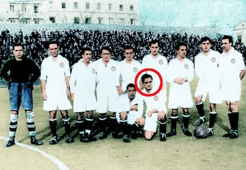Jug車 en el Real Madrid en la temporada 1928-29 y desde la 29-30 hasta la 1933-34 milit車 en el Athletic Club.