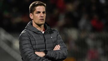 Robert Moreno, en el partido entre España y Malta.