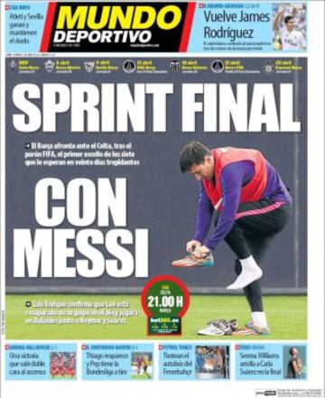 Portadas de la prensa deportiva