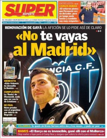 Portadas de la prensa deportiva