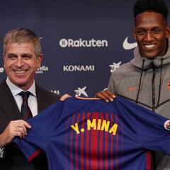 Yerry Mina: "Se me erizó la piel cuando conocí a Messi"