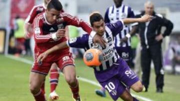 Ben Yedder, durante un encuentro liguero con el Toulouse. 