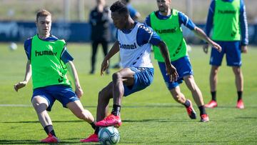 El entrenamiento de Osasuna.