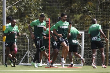 Atlético Nacional entrenó con la mira puesta en el partido ante Deportivo Cali en el Atanasio Girardot por la fecha 4 de los cuadrangulares de Liga BetPlay