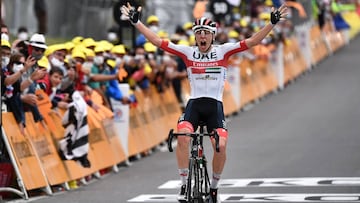 Tadej Pogacar gan&oacute; la etapa 9 del Tour de Francia.