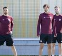 Último entrenamiento en Lezama para Susaeta, Rico e Iturraspe