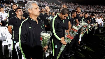 Atlético Nacional rinde homenaje a Chapecoense