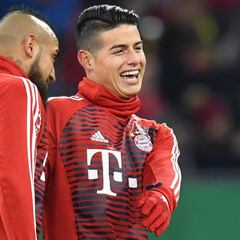 Y James Rodríguez volvió a sonreír en el Bayern Múnich