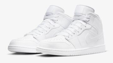 Zapatillas Nike Air Jordan 1 Mid en color blanco