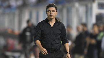 TUCUMAN, ARGENTINA - MARCH 07: Marcelo Gallardo head coach of River Plate reacts during a match between Atletico Tucuman and River Plate as part of Superliga 2019/20 at Estadio Monumental José Fierro on March 8, 2020 in Tucuman, Argentina. (Photo by Amilcar Orfali/Getty Images)