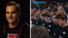 Roger Federer recordando sus inicios como recogepelotas