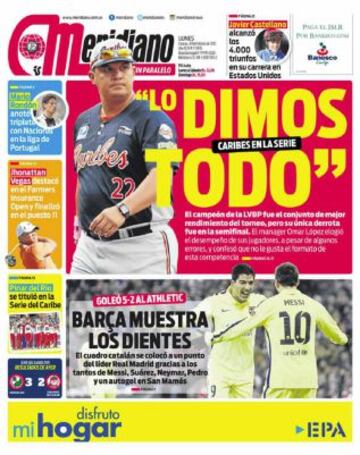 Portadas de la prensa deportiva