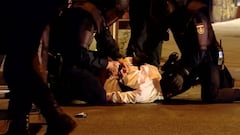 Noche de disturbios y dentenciones en Madrid tras la fiesta de 'La Decimocuarta'