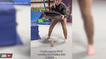 Acrobacias con engaño por el peso utilizado