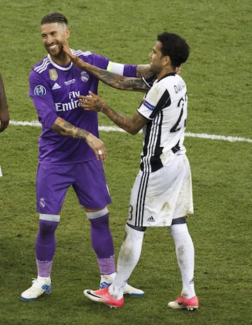 Dani Alves and Sergio Ramos.