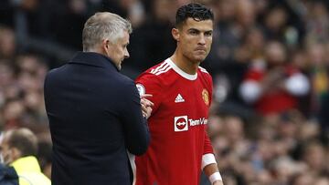Solskjaer y Cristiano.