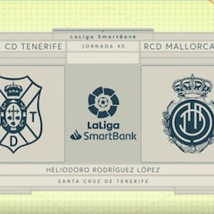 Resumen del Tenerife - Mallorca de LaLiga SmartBank