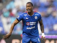 Willer Ditta of Cruz Azul during the 15th round match between Cruz Azul and Tijuana as part of the Liga BBVA MX Varonil, Torneo Clausura 2026 at Cuauhtemoc Stadium, on April 18, 2026 in Puebla, Mexico.