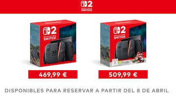 nintendo switch 2 pack precios ediciones