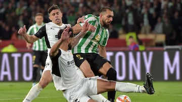 Omar Alderete durante la final de Copa de la temporada pasada frente al Betis.