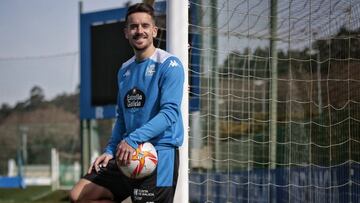 Rafa de Vicente, con el Depor