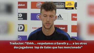 La traducción fue tan atroz que fue despedido en plena rueda de prensa, Perisic solo podía reírse