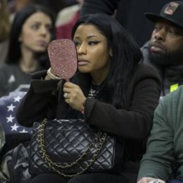 Nicki Minaj estuvo cerca de dar suerte a los Sixers, pero...
