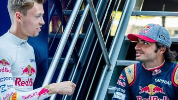 Kvyat y Sainz.