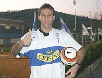Juan Manuel Aróstegui fue formado en Boca, pero en los cruzados sólo anotó cinco goles y no dejó buen recuerdo.