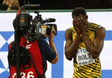 Victoria de Usain Bolt en la final de 100m del Mundial de Atletismo de Pekín 2015.