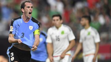 Futbol, Mexico v Uruguay.
Copa America Centenario 2016
El jugador de Uruguay Diego Godín celebra su gol contra Mexico durante la Copa America centenario en el estadio University of Phoenix, Arizona, Estados Unidos.
05/06/2016
Mexsport/Photosport**********
Football, Mexico v Uruguay.
Copa America Centenario 2016
Uruguay´s player Diego Godín celebrates his goal against Mexico during the Copa America centenary University of Phoenix Stadium , Arizona , United States.
05/06/2016
Mexsport/Photosport