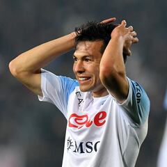 Hirving Lozano, con peor calificación en Napoli que en PSV Eindhoven