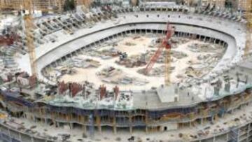 Las obras del nuevo estadio del Valencia se encuentran paralizadas