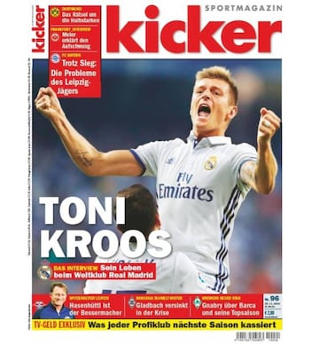 Portada de &#039;Kicker&#039;, edici&oacute;n del lunes 28 de noviembre de 2016.