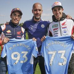 Los Márquez, invitados de lujo en el entrenamiento del City