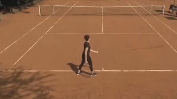 La suiza Hajar Abdelkader durante el partido.